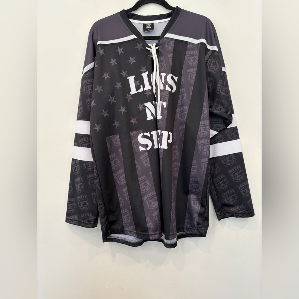 Men’s LIONS NOT SHEEP, Hockey Jersey, Size Large, Never Worn! Very nice! - Picture 3 of 10